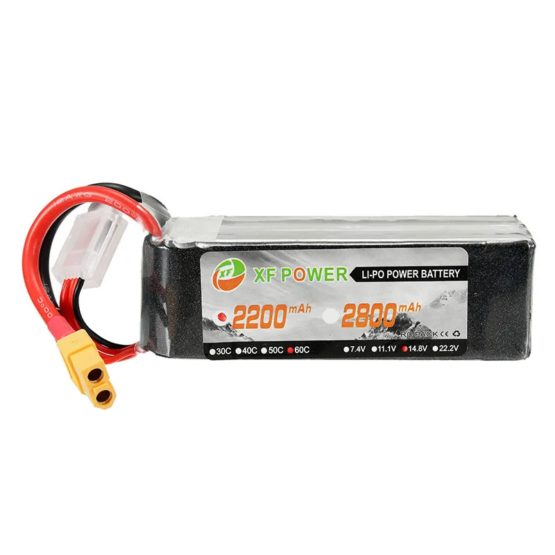 XF Power 14 8 V 2200mAh 60C 4S Lipo батарея XT60 разъем для радиоуправляемого дрона квадрокоптера