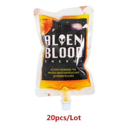 D Juice Bag 20 шт зомби Хэллоуин украшения вампира крови сумки многоразовые сок напиток мешок украшения для вечеринки сделанные своими руками аксессуары Принадлежности вещи - Цвет: D Juice Bag