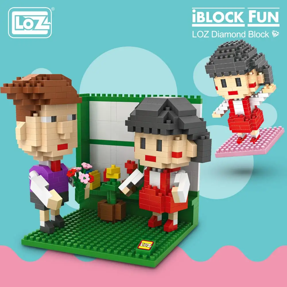 LOZ алмазные блоки японского аниме фигурки Kawaii девушки персонажи Кирпичи DIY