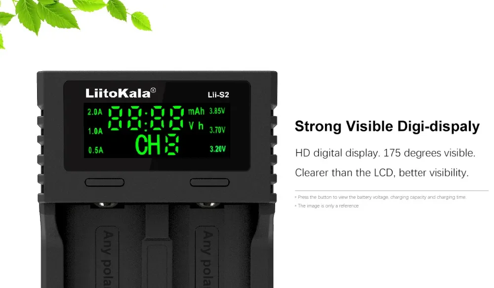 Зарядное устройство Liitokala Lii-S2 18650, зарядное устройство 18650 1,2 в 3,7 в 3,2 в AA/AAA 26650 21700 NiMH li-ion зарядное устройство