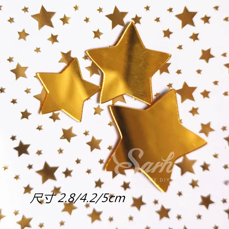 3 arcylic stars Королевская корона принц день рождения торт Топпер Золотая Звезда десерт украшения для мальчика вечерние подарки - Цвет: 3 arcylic stars