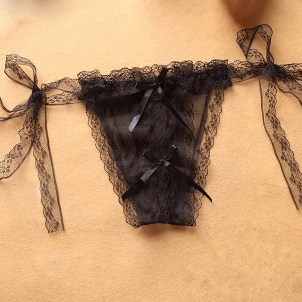 Регулируемые стринги сексуальные трусики кружевное нижнее белье для женщин