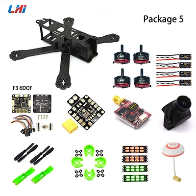 LHI RC drone frame kit 220 мм omnibus f4 управление полетом DX2205/2306 бесщеточный двигатель Airbot wraith 35A ESC Квадрокоптер с камерой - Цвет: Package 5