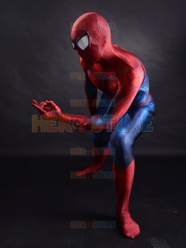 Высококачественный новый классический косплей костюм Человека паука с 3D принтом