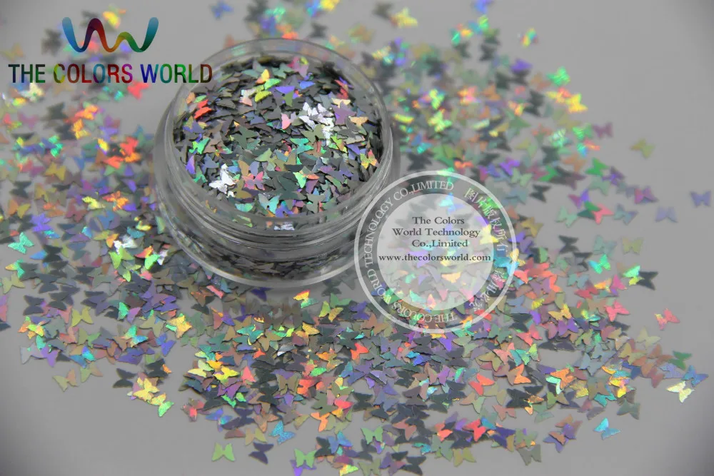 12 голографических пайеток в форме бабочки для украшения ногтей и других искусств