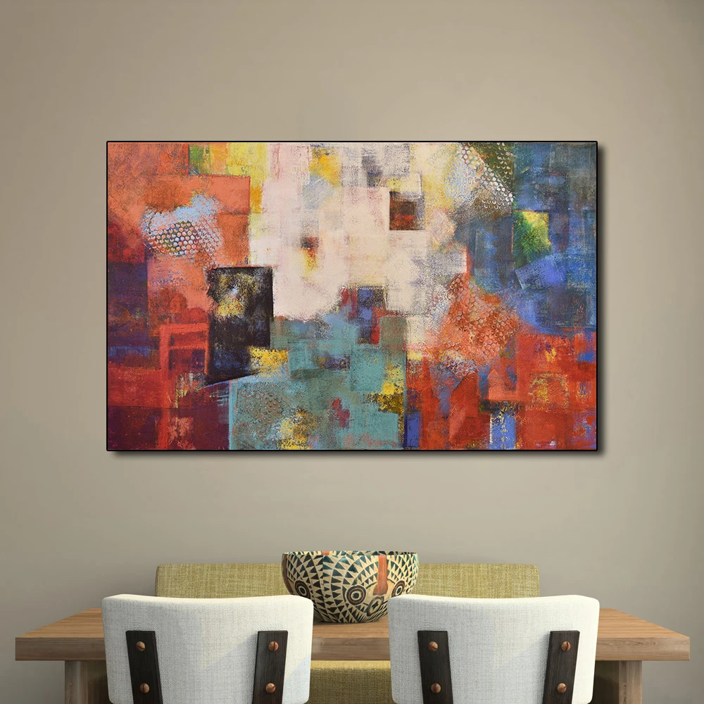 

Abstract Posters and oil Paintings Wall Art Blood Sweat Canvas Painting Wall Pictures For Living Room Color Decoration No Frame