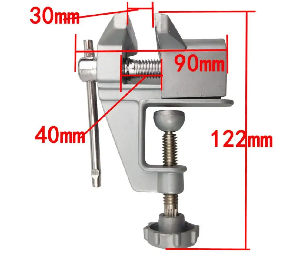 Универсальный мини верстак тиски столешница зажим с защелкой поворотный для