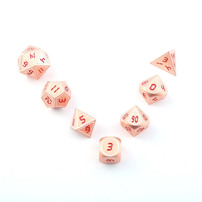Dnd Dobbelstenen Metalen rpg набор многогранных подземелий En Dragon D20 10 8 Witte Tafel игры Zinklegering Groene