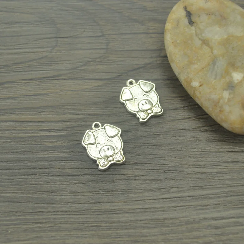 10 шт. подвески металлическая свинка антикварная Подвеска для изготовления