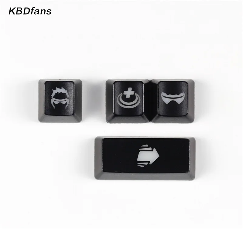 Blacklit kecap oem профиль для механической клавиатуры diy клавиатуры r4 esc 2,25 левый сдвиг - Цвет: Серебристый