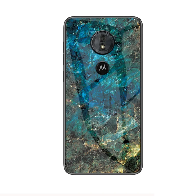 style 03 Для moto rola moto G6 Plus чехол Роскошный Мраморный зернистый жесткий закаленное стекло защитный чехол на заднюю панель для moto g5s plus g6 g5s оболочка - Цвет: style 03