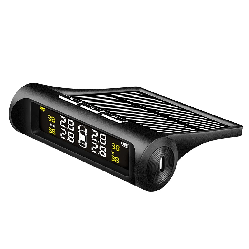 Автомобильный TPMS система контроля давления в шинах 4 Внутренний датчик солнечной