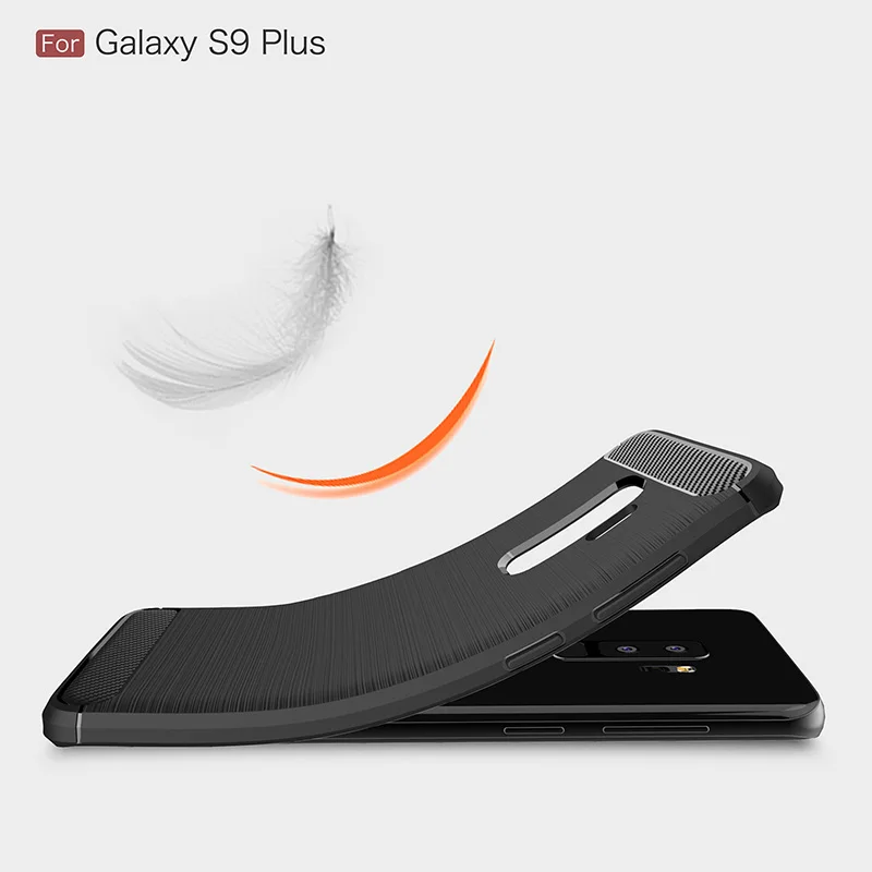 Мягкий ТПУ/углеродное волокно чехол для samsung Galaxy S9 S6 Plus S7 edge Note 8 J3 J5 J7 2017 US/EU версия