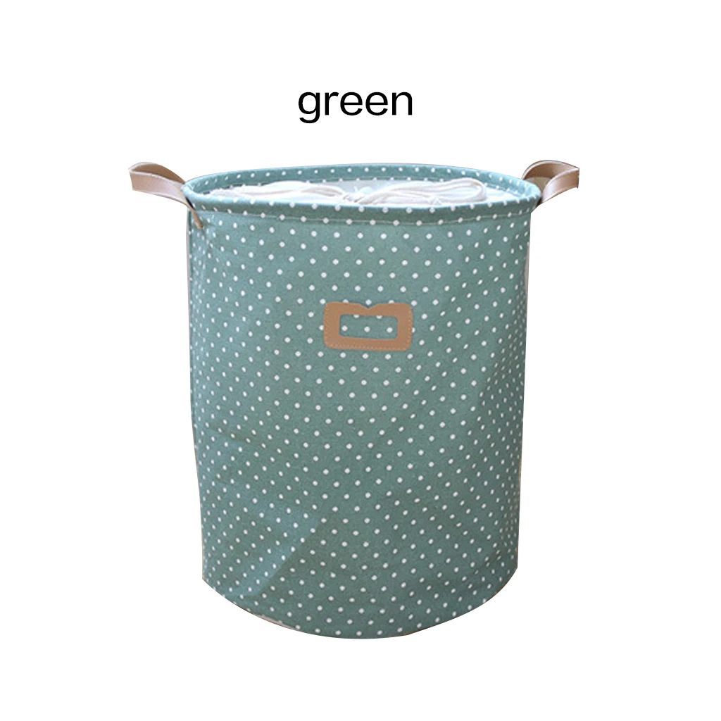 green Красочные корзины для хранения одежды Водонепроницаемая емкость для грязного белья Домашняя одежда баррель хранение детских игрушек корзина для белья Органайзер - Цвет: green