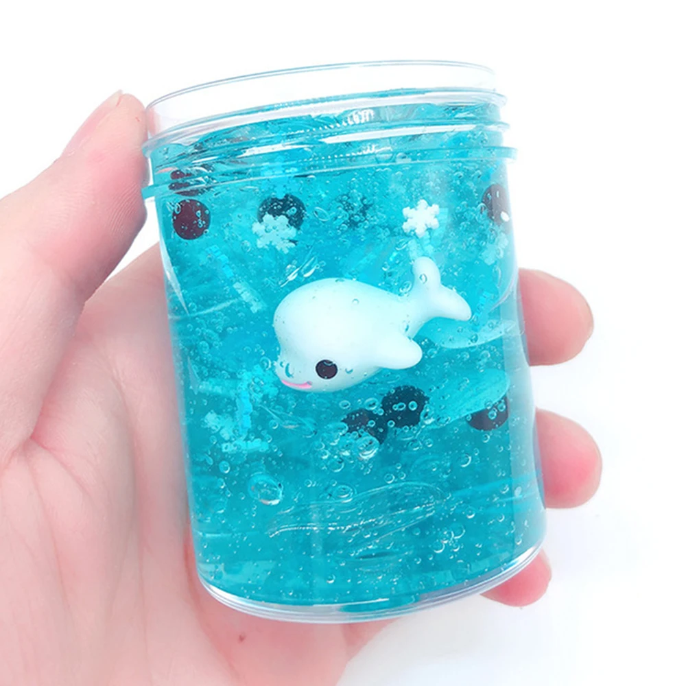 Слайм игрушка кристальная грязь мечта Океан Дельфин DIY слайм липкий игрушки