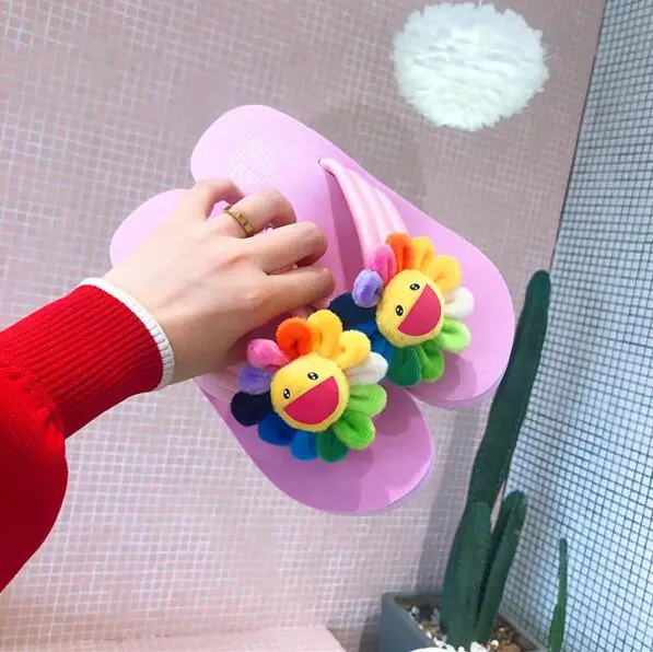 HAHAFLOWER новые оригинальные милые летние слиперы сандалии шлепанцы с свежими