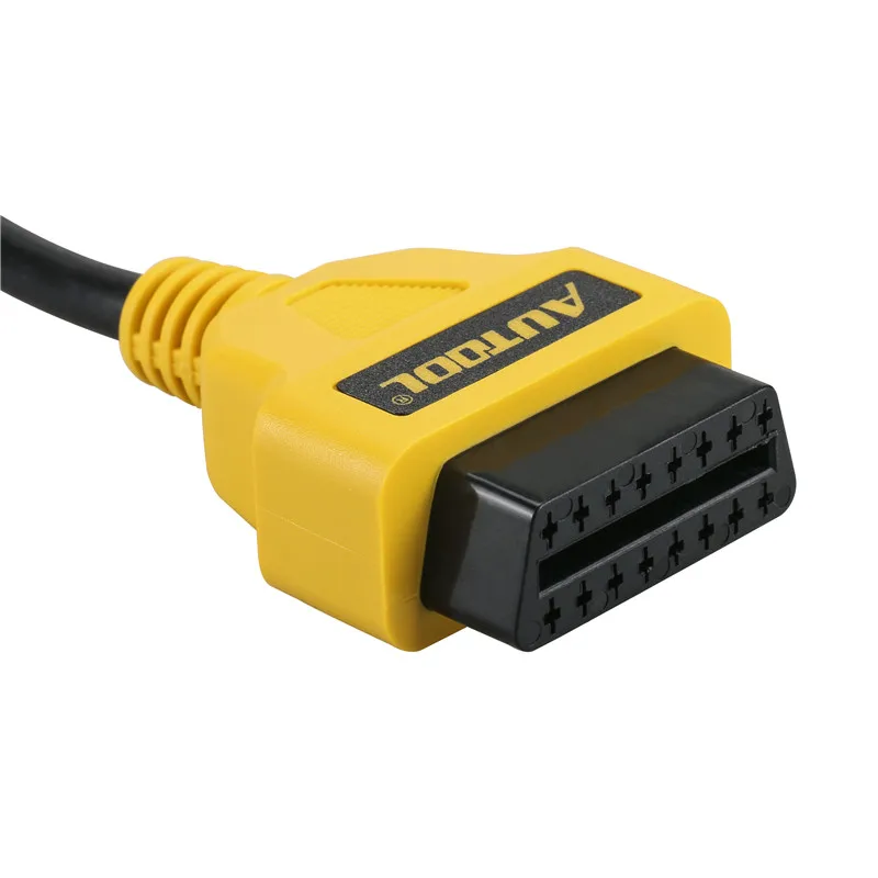 AUTOOL 30 см OBD2 16Pin штекер к гнезду Удлинительный кабель разъем OBDII OBD 2