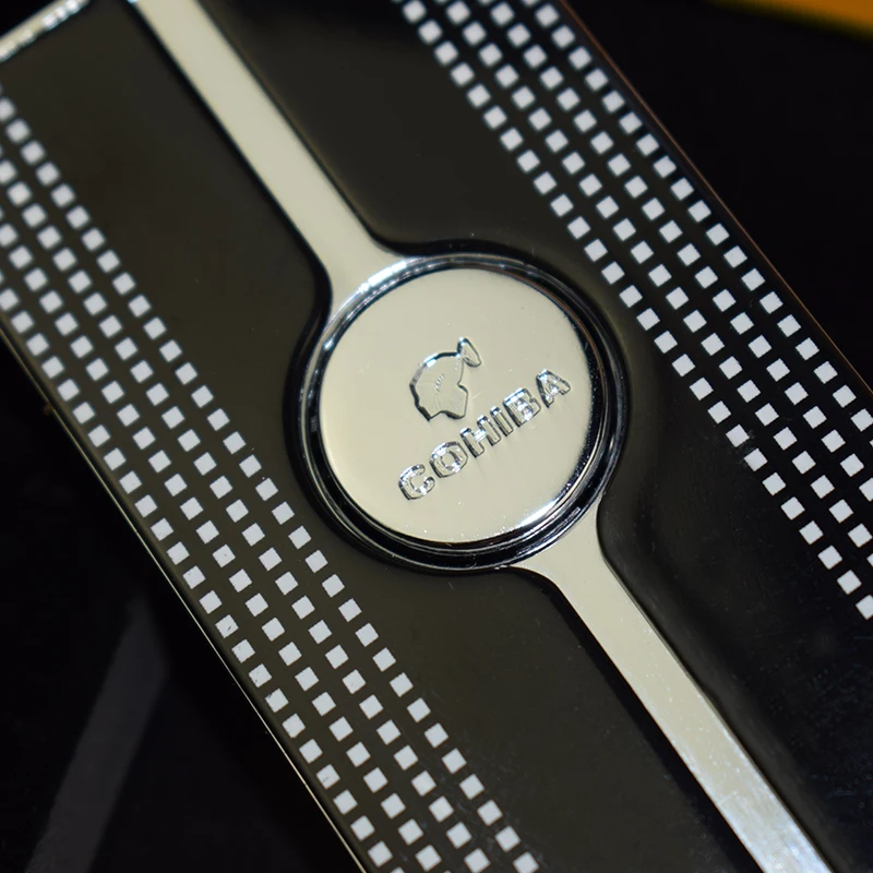 COHIBA зажигалка крутая черная 3 струйная горелка для сигар ветрозащитная серия