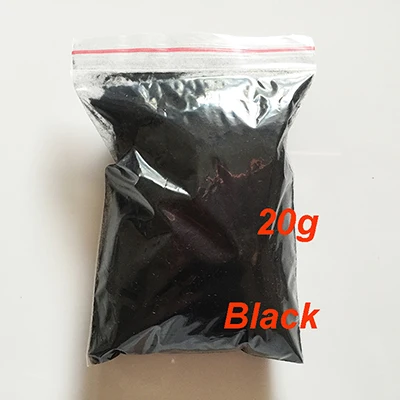 Black 13 20 г/пакет, 3D, конфетный маникюр, бархатная пудра, черный, для украшения ногтей, пушистый, Флокированный нейлоновый порошок для ногтей, блестки, художественные Типсы 2413 - Цвет: Black 13
