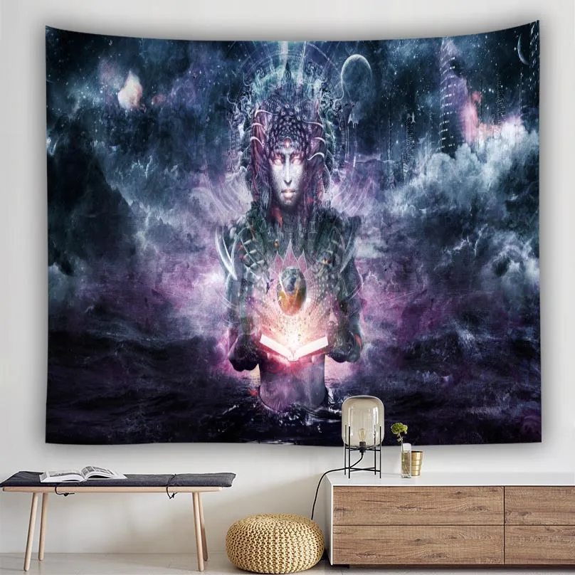 Индийская настенная искусственная кожа МАНДАЛА ГОБЕЛЕН 3d хиппи бохо Настенный