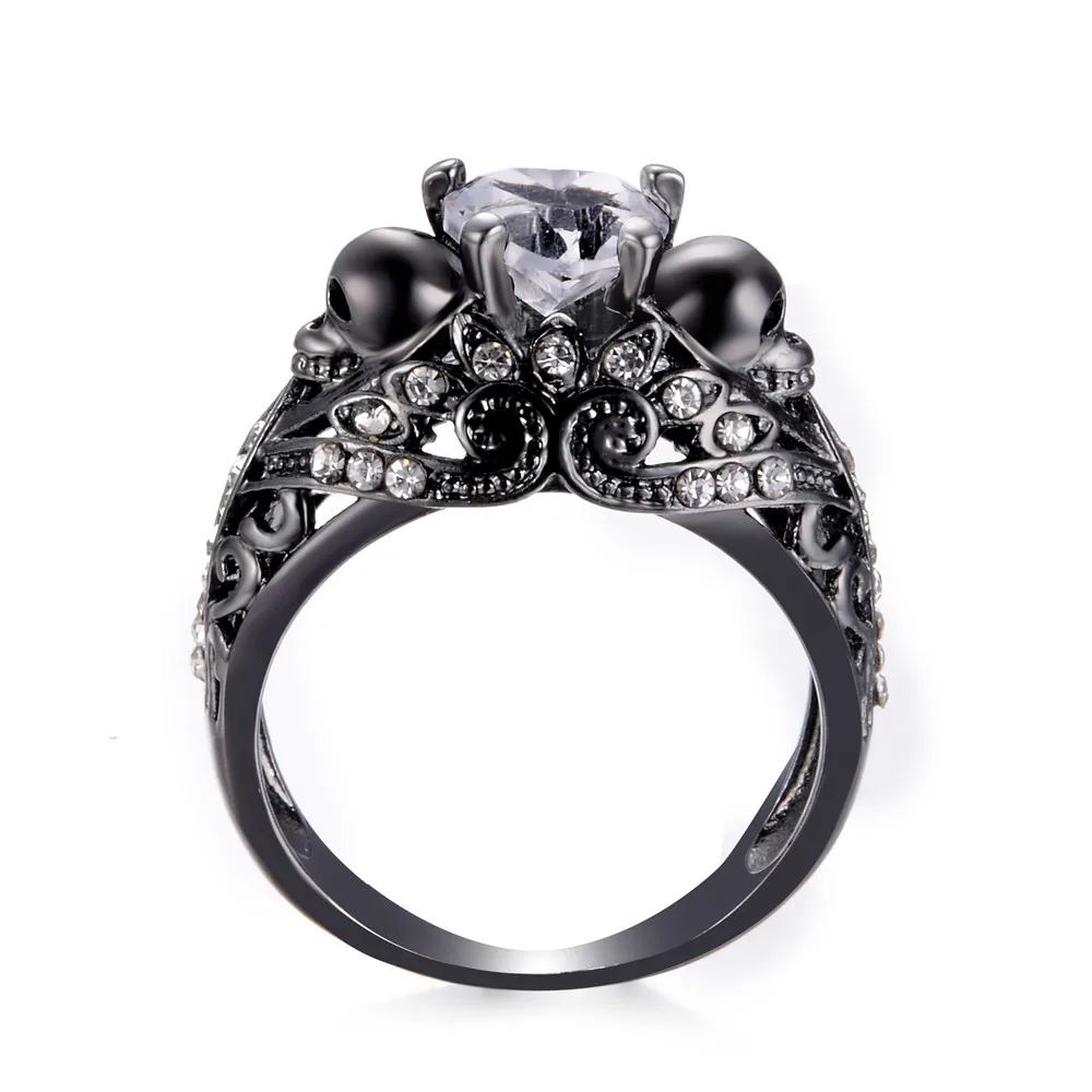 Женское кольцо с цирконом и кристаллами серебряного цвета | Украшения аксессуары