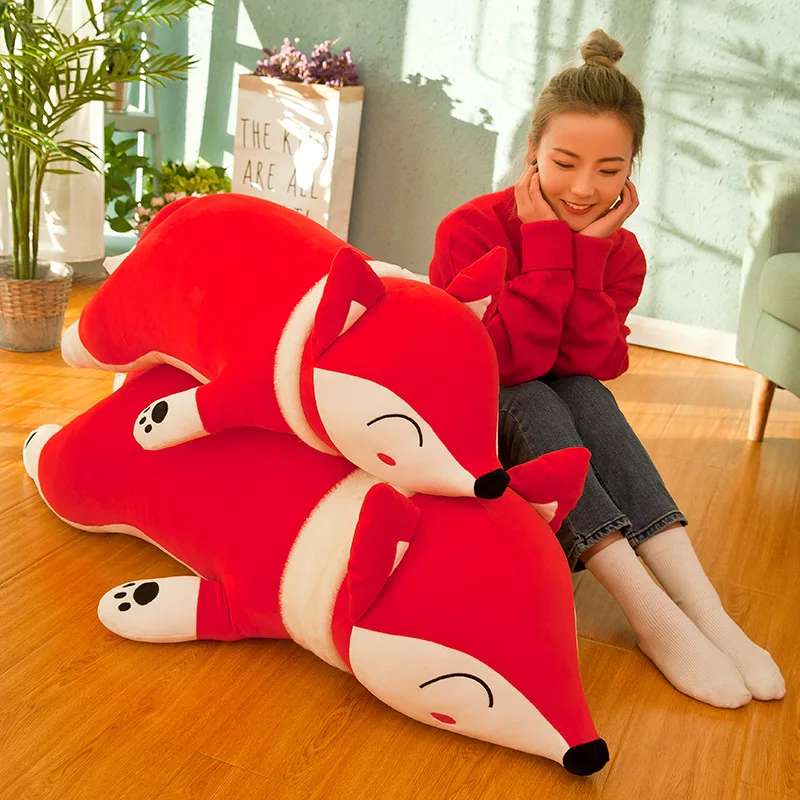 Kawaii Fox Soft Dolls Stuffed Animals Plush Toys Boutique Doll for Girls Children Boys Toy Plush Pillow Jungle Brothers Leo Gift