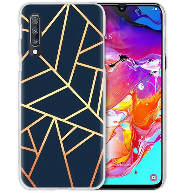 12 Геометрических фигур линии узор чехол для samsung Galaxy M40 A50 A80 A70 A60 A40 A30 A20e A10 J4 J6 плюс J8 Жесткий Чехол для мобильного телефона - Цвет: 12