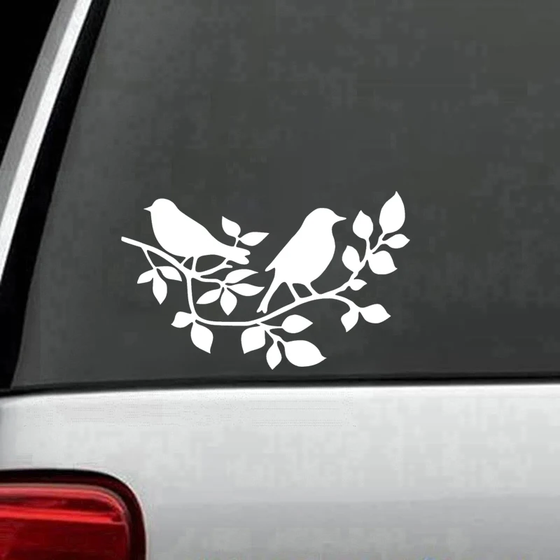 

The Bird Has Two Doors Windows Glass Walls Sticker Laptop Computers Vinyl Animals Decal Rear Window Car Sticker