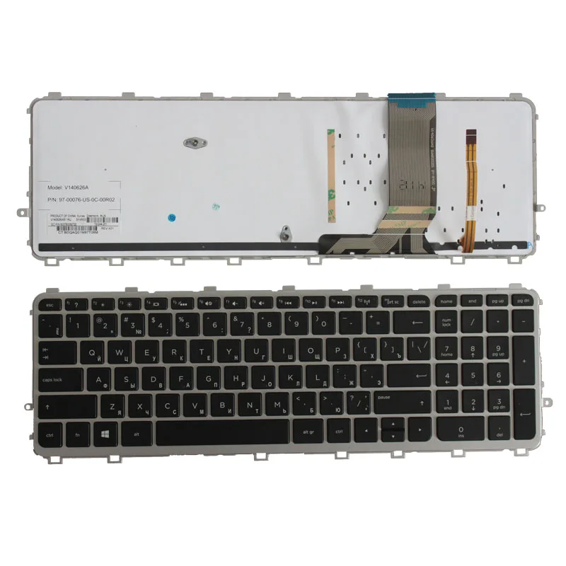 Русская клавиатура для ноутбука HP 17 15 17T 15T J 15Z 15t j000 15z RU черная с подсветкой|keyboard for