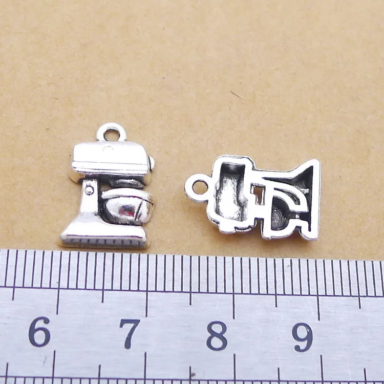 50pcs Coffee machine Charms Antique silver pendants11*17mm 1.3g Handmade Jewelry Making DIY Supplies European Alloy accessories