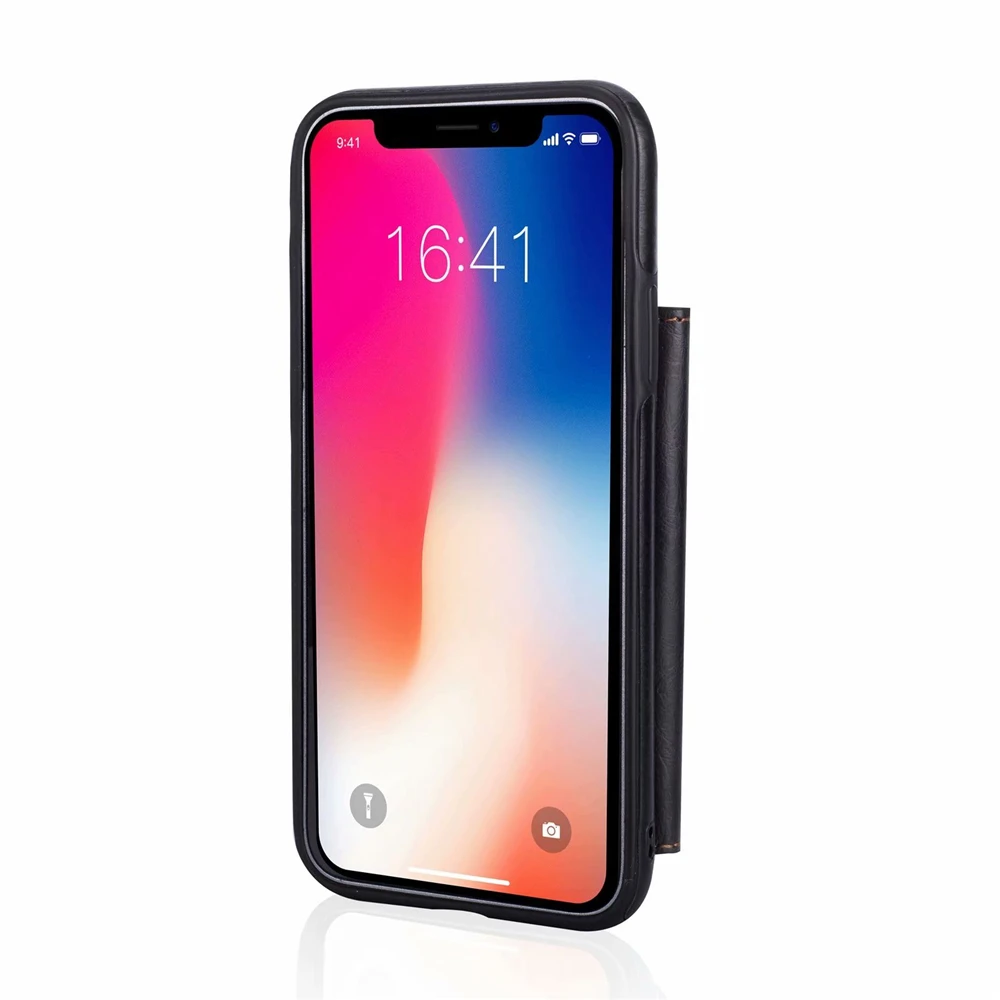 Ретро Кожаный чехол для iphone 11 Pro Max X XS XR с подставкой карт PU Чехол кошелек 6 6S 7 8 Plus