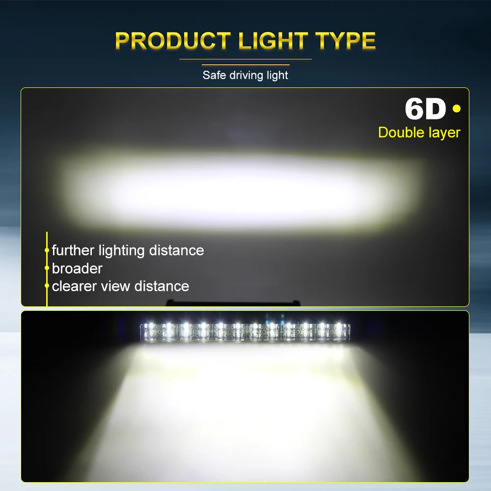 CO LIGHT 6D 14 дюймов световой бар Offroad 72 Вт точечный прожектор комбинисветодио дный
