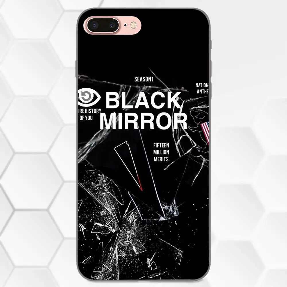 Чехлы с мягким принтом ТВ черные зеркальные сезонные постеры для Huawei Y3 Y5 II Y6 Y7 Y9 nova