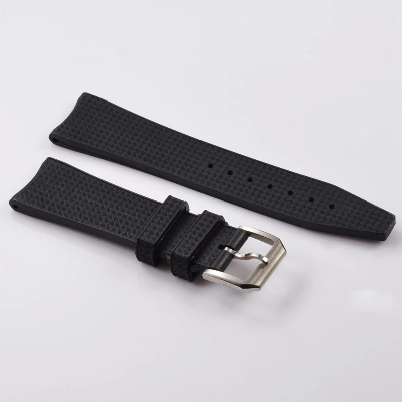 Запасные части для часов черные резиновые ремешки с пряжкой 22 мм подходят Corgeut debel
