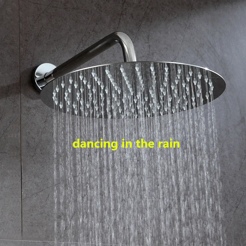 Насадка для душа из нержавеющей стали 8/10/12 дюймов|rainfall shower head|shower headround head |