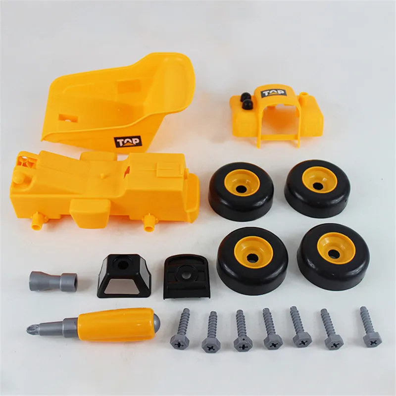 Сборная модель автомобиля сделай сам пластиковый инженер грузовик строительный