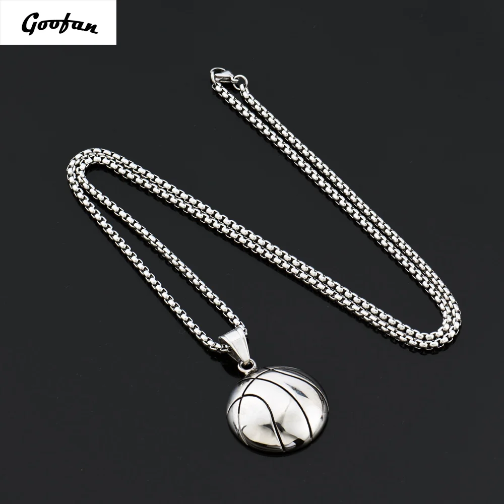Новинка 2017 года в стиле хип-хоп goofan Баскетбол кулон Цепочки и ожерелья