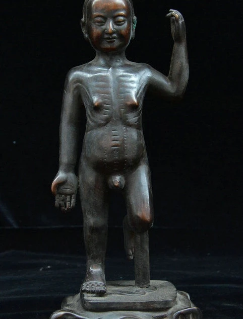 9 &quotКитайская династия чистая бронза Мужская сексуальная медицинская