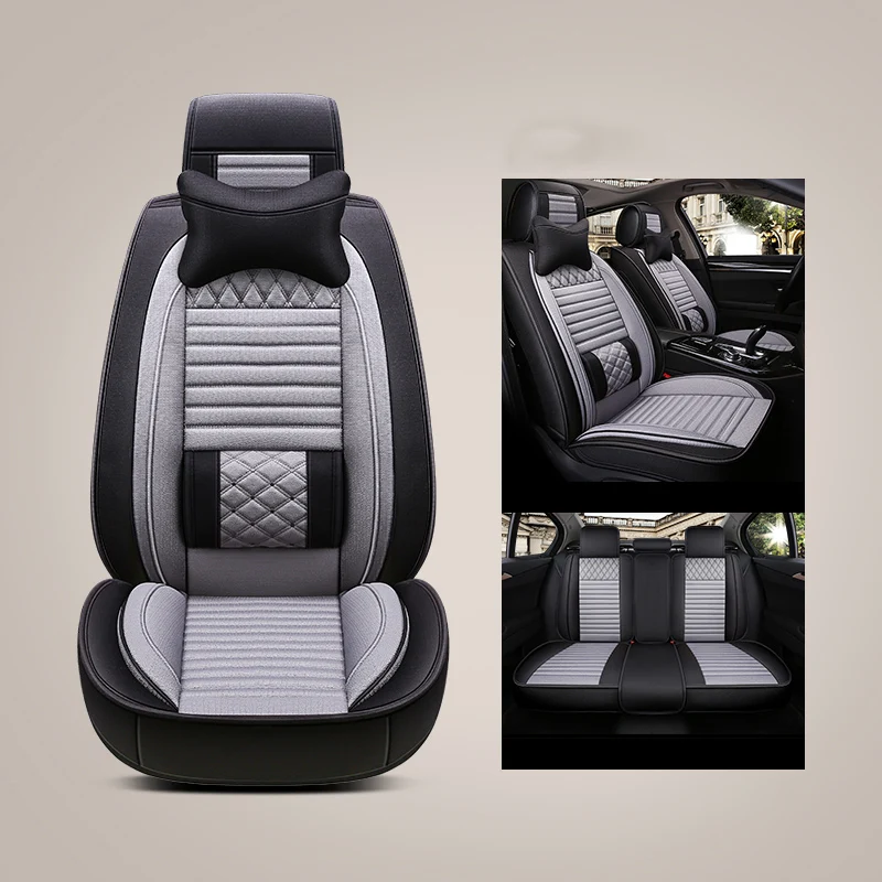 Сиденья для toyota land cruiser 100 120 200 lc200 mark 2 prado 120 150 premio prius 20 30 rav4 venza - Название цвета: gray hh