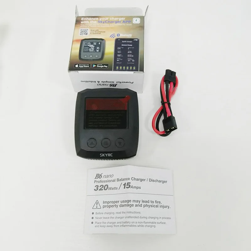 B6 nano SKYRC B6 nano/B6 Lite LiPo зарядное устройство Dis зарядное устройство 15A/320 Вт DC зарядное устройство для жизни/Lilon/LiPo/LiHV/NiMH/NiCd/PB батарея - Цвет: B6 nano