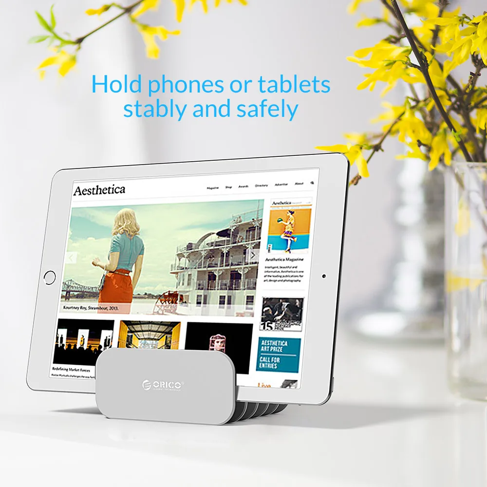 ORICO 5 кронштейнов держатель сотового телефона для iphone ipad планшета фиксированная поддержка стол держатель мобильного телефона для зарядки