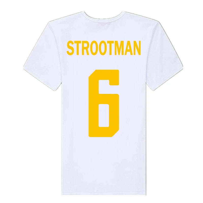 Strootman NO.6 футболист boot cup europe club 2018 Новое поступление Мужская модная футболка в
