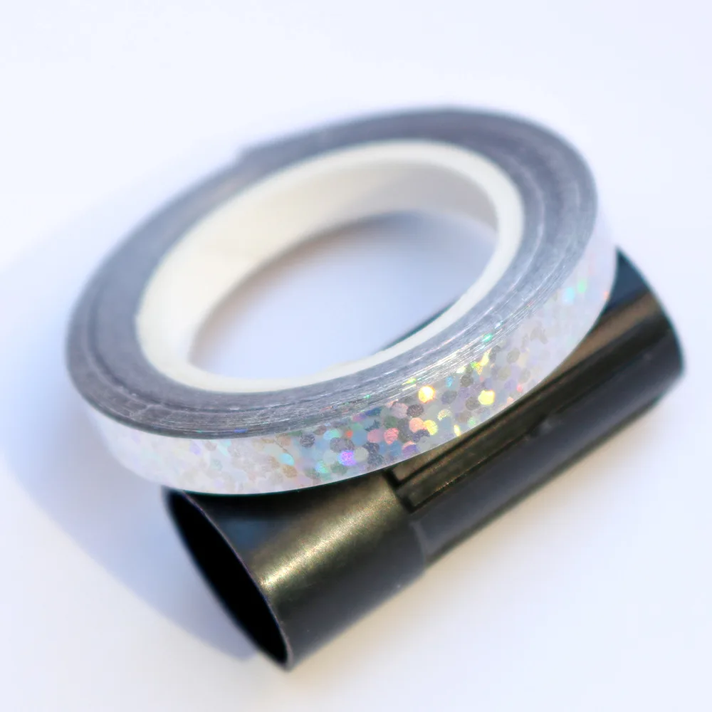 10m Silver Воздушные шары ленты лента-лазер подарки на день рождения DIY упаковка свадебные украшения Фольга атласные ленты аксессуары для вечерние украшения - Цвет: 10m Silver