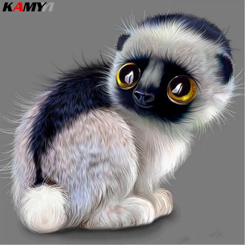 

Алмазная 5D картина «сделай сам» с полными квадратными/круглыми стразами, вышивка милой обезьяной, 3D вышивка крестиком, мозаика, украшение д...