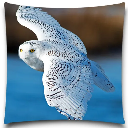 Чехол Подушка квадратная из хлопка с рисунком животных и совы|cushion cover|pillow case