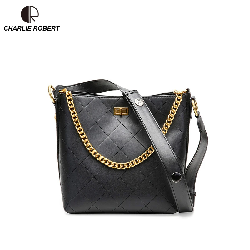 2019 New Women Lady High Quality Leather Shoulder Bags Leather Vintage Solid Black & Wine Red Casual Tote Composite Bags