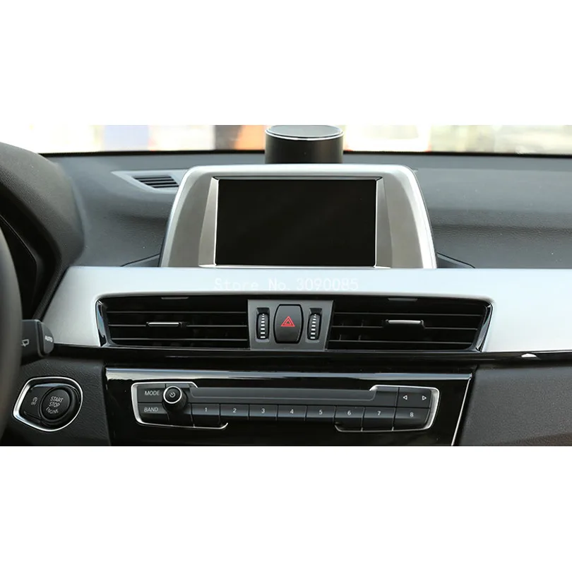 COLLBT для BMW X1 F48 2016 2017 ABS Хромированная Центральная панель навигации рамка Крышка