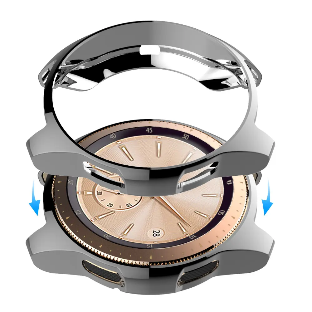 Чехол для samsung Galaxy Watch 46 мм 42 мм бампер Смарт-часы покрытие аксессуаров ТПУ Защитная оболочка Защитная крышка Рамка