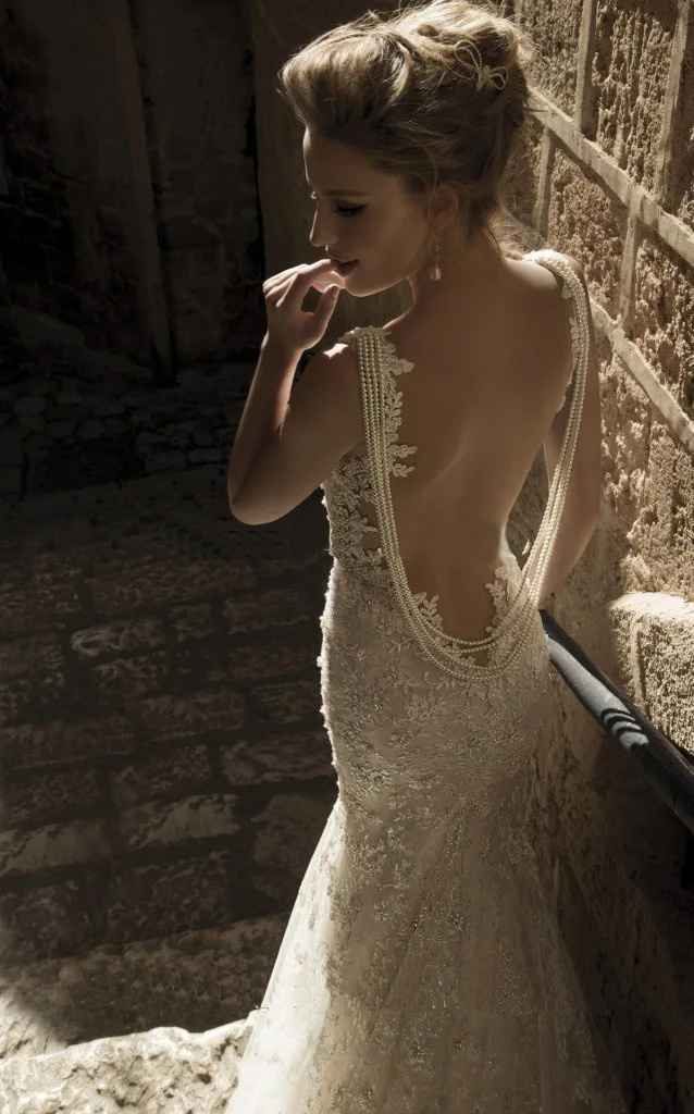 Robe de mariage Элегантное Длинное платье русалки кружевное свадебное 2020 с открытой