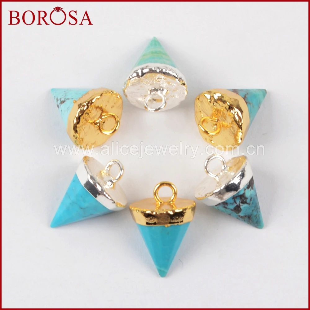 Распродажа от BOROSA 5/10 шт. женская подвеска голубого цвета женские серьги сделай